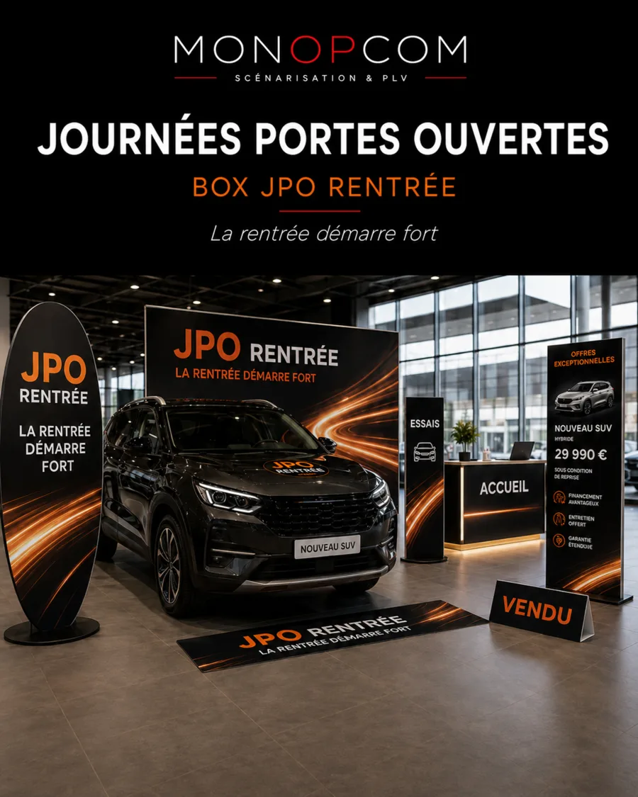 Box JPO Rentrée dans un showroom automobile